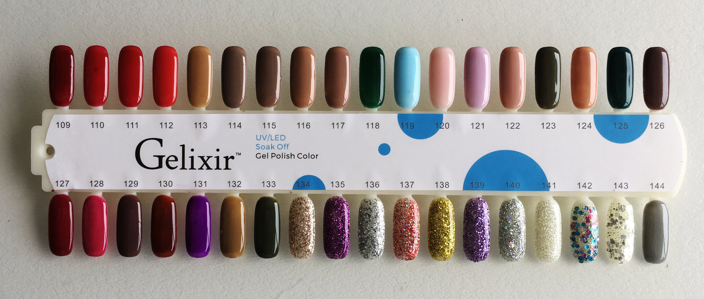 GELIXIR MATCHING COLOR DUO - GEL POLISH & NAIL LACQUER 144 COLORS