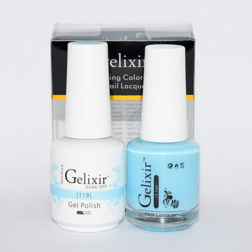 GELIXIR MATCHING COLOR DUO - GEL POLISH & NAIL LACQUER #119