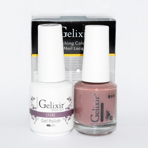 GELIXIR MATCHING COLOR DUO - GEL POLISH & NAIL LACQUER #126