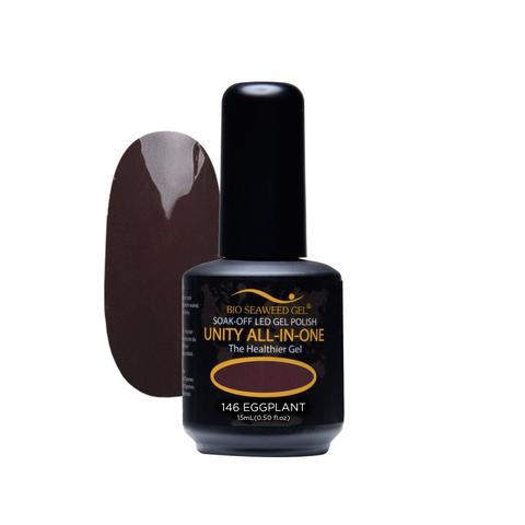 BIO SEAWEED GEL 146 Eggplant UNITY-ALL-IN-ONE Color Gel Polish
