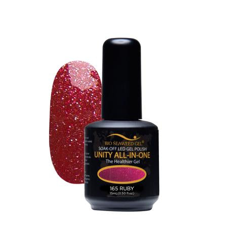 BIO SEAWEED GEL 165 Ruby UNITY-ALL-IN-ONE Color Gel Polish