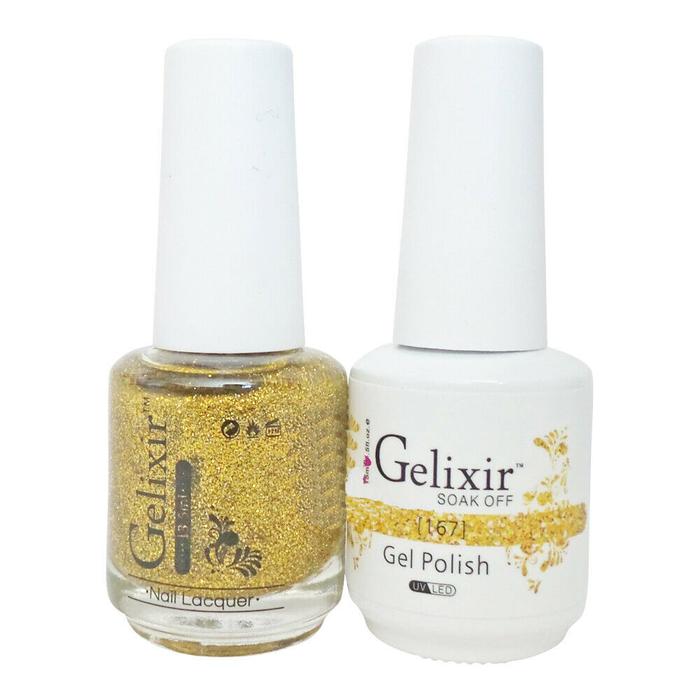 GELIXIR MATCHING COLOR DUO - GEL POLISH & NAIL LACQUER #167