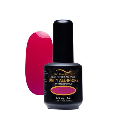 BIO SEAWEED GEL 176 Cerise UNITY-ALL-IN-ONE Color Gel Polish