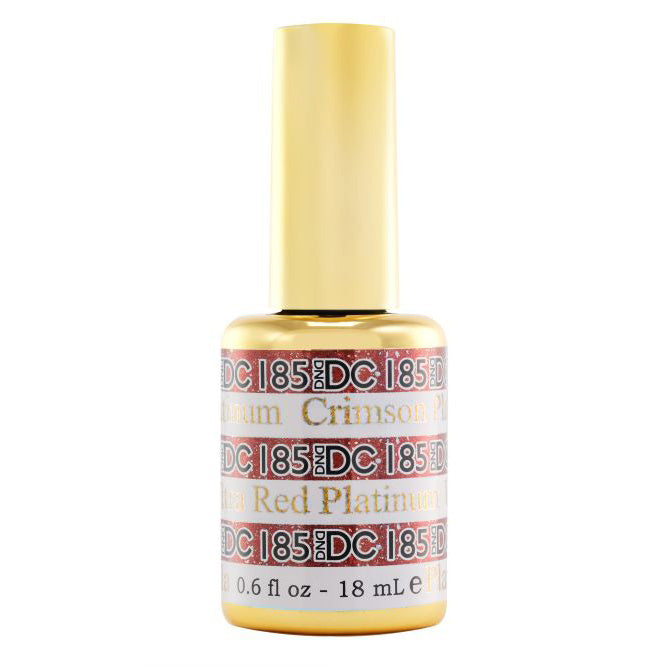 DND DC Platinum Glitter Gel #185 - Crimson