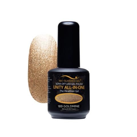 BIO SEAWEED GEL 189 Goldmine UNITY-ALL-IN-ONE Color Gel Polish