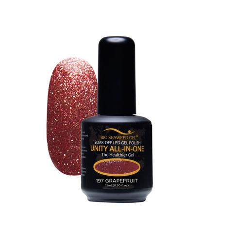 BIO SEAWEED GEL 197 Grapefruit UNITY-ALL-IN-ONE Color Gel Polish