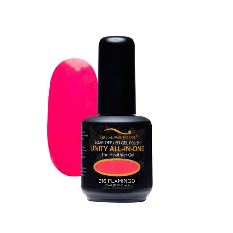 BIO SEAWEED GEL 216 Flamingo UNITY-ALL-IN-ONE Color Gel Polish