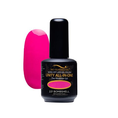 BIO SEAWEED GEL 221 Bombshell UNITY-ALL-IN-ONE Color Gel Polish