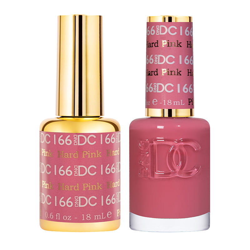 DND DC Matching Gel Polish Duo #166 - Hard Pink