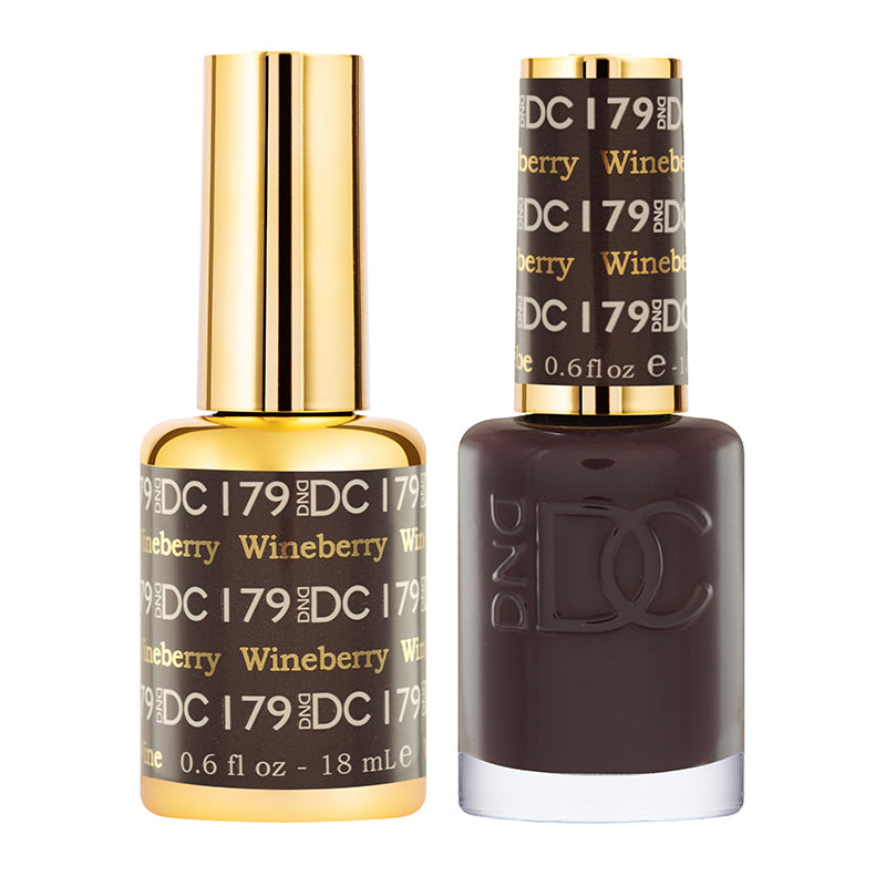 DND DC Matching Gel Polish Duo #179 - Wineberry