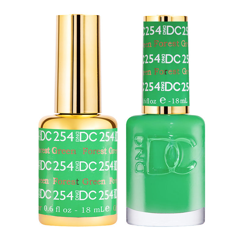 DND DC Matching Gel Polish Duo #254 - Forest Green