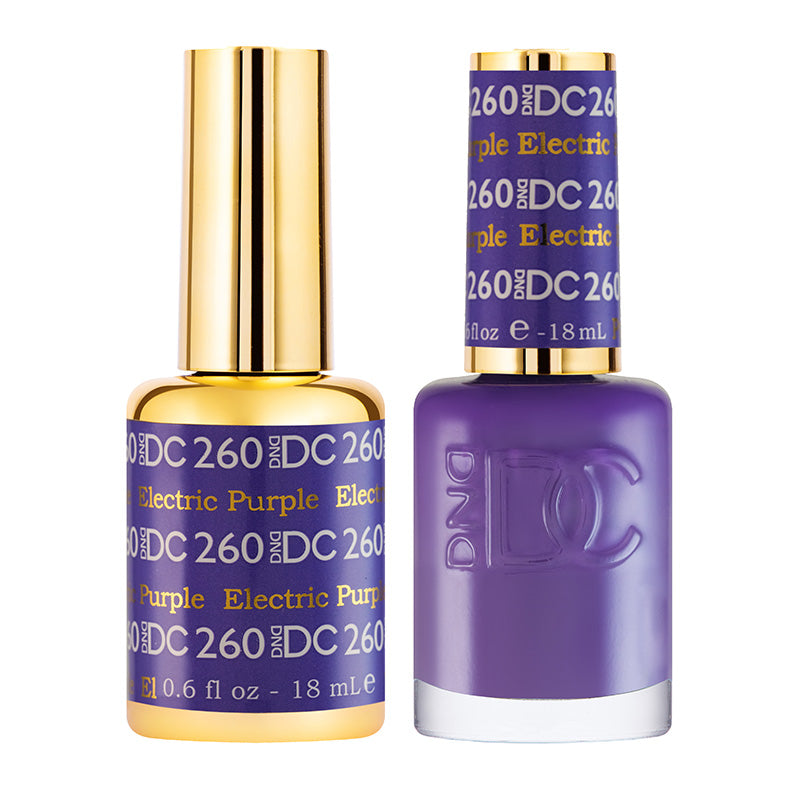 DND DC Matching Gel Polish Duo #260 - Electric Purple