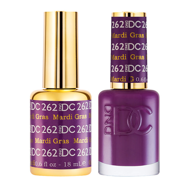 DND DC Matching Gel Polish Duo #262 - Mardi Gras