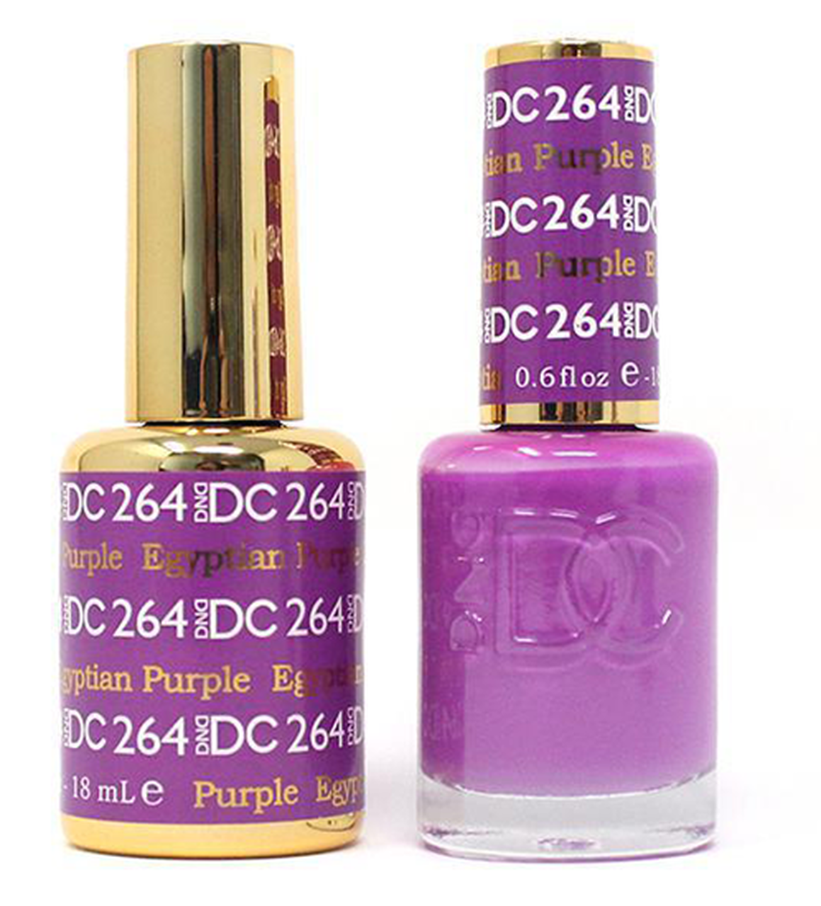 DND DC Matching Gel Polish Duo #264 - Egyptian Purple