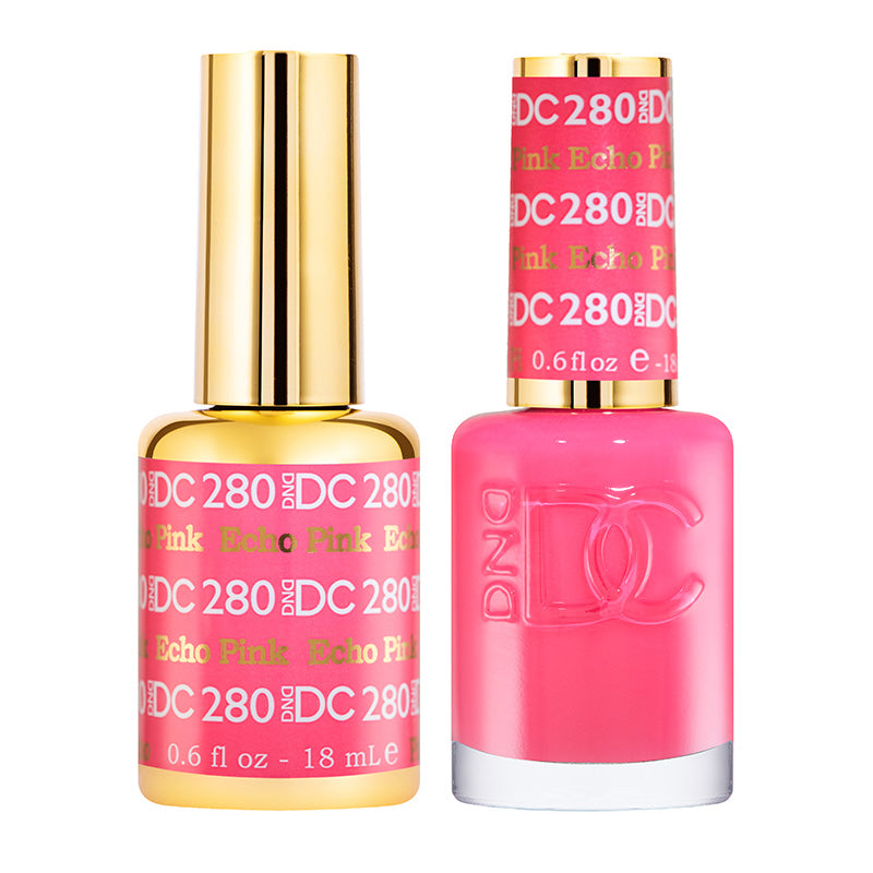 DND DC Matching Gel Polish Duo #280 - Echo Pink