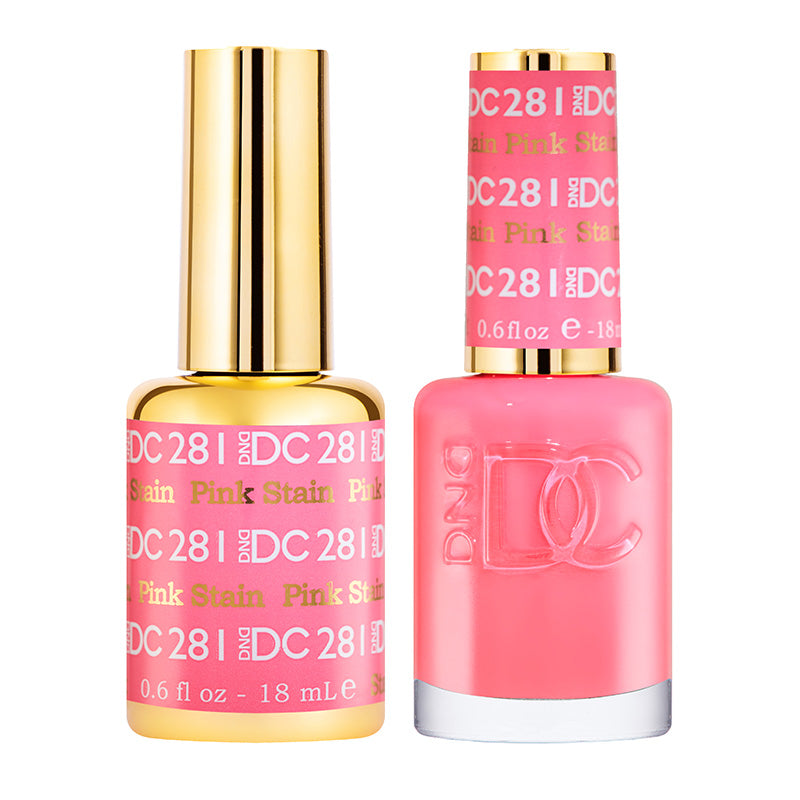 DND DC Matching Gel Polish Duo #281 - Pink Stain