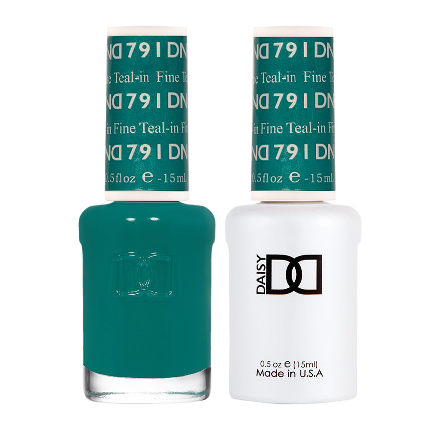DND Duo Gel & Lacquer #791 - Teal-in Fine