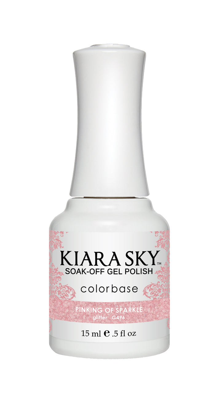 KIARA SKY GEL POLISH - G496 PINKING OF SPARKLE