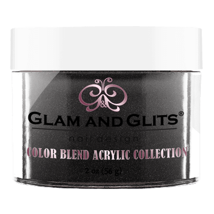 Glam and Glits Acrylic Powder Color Blend Collection #3048 Black Mail