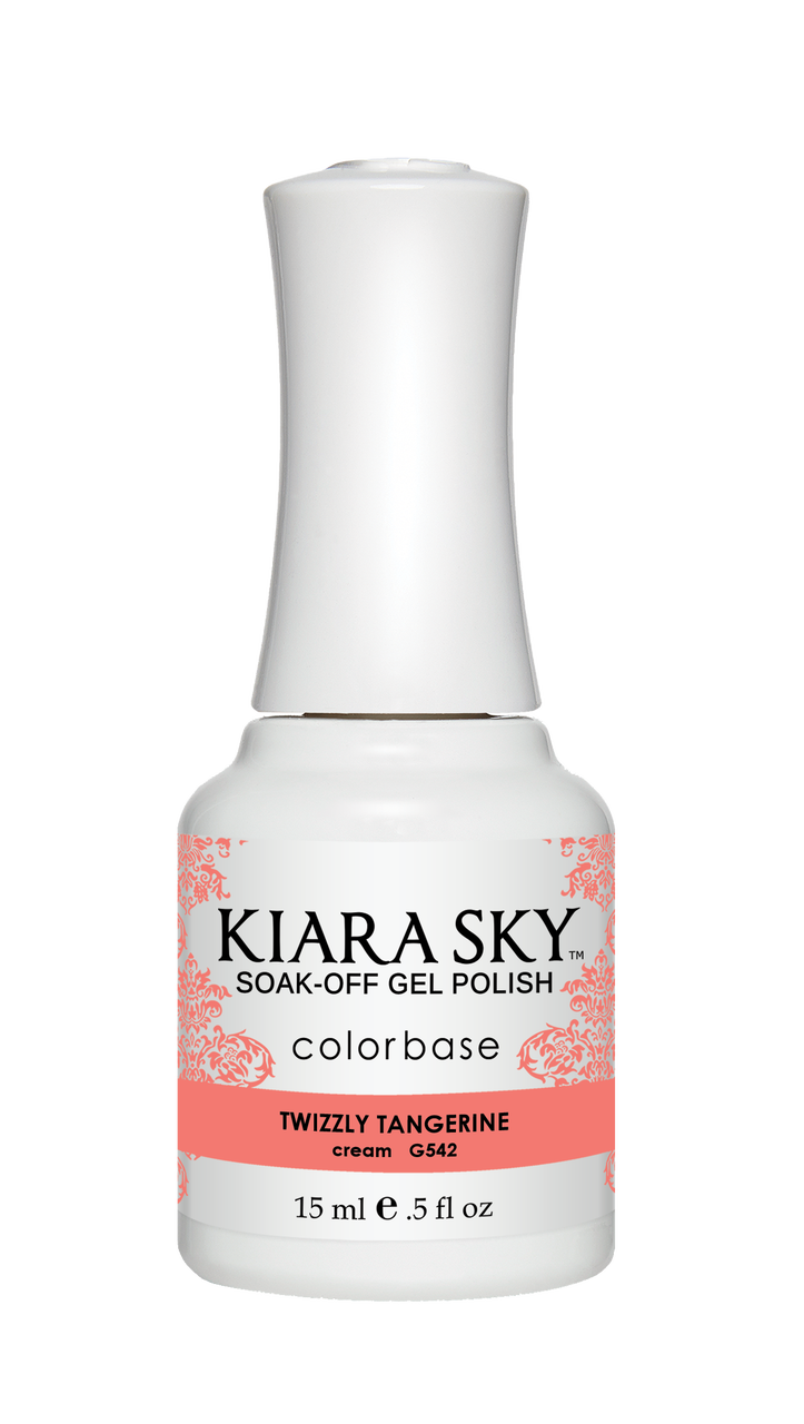 KIARA SKY GEL POLISH - G542 TWIZZLY TANGERINE