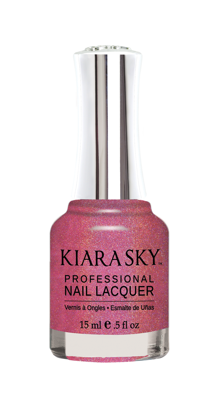 KIARA SKY HOLO MERMAID COLLECTION 2017 - NAIL LACQUER - N912 UP SCALE PINK