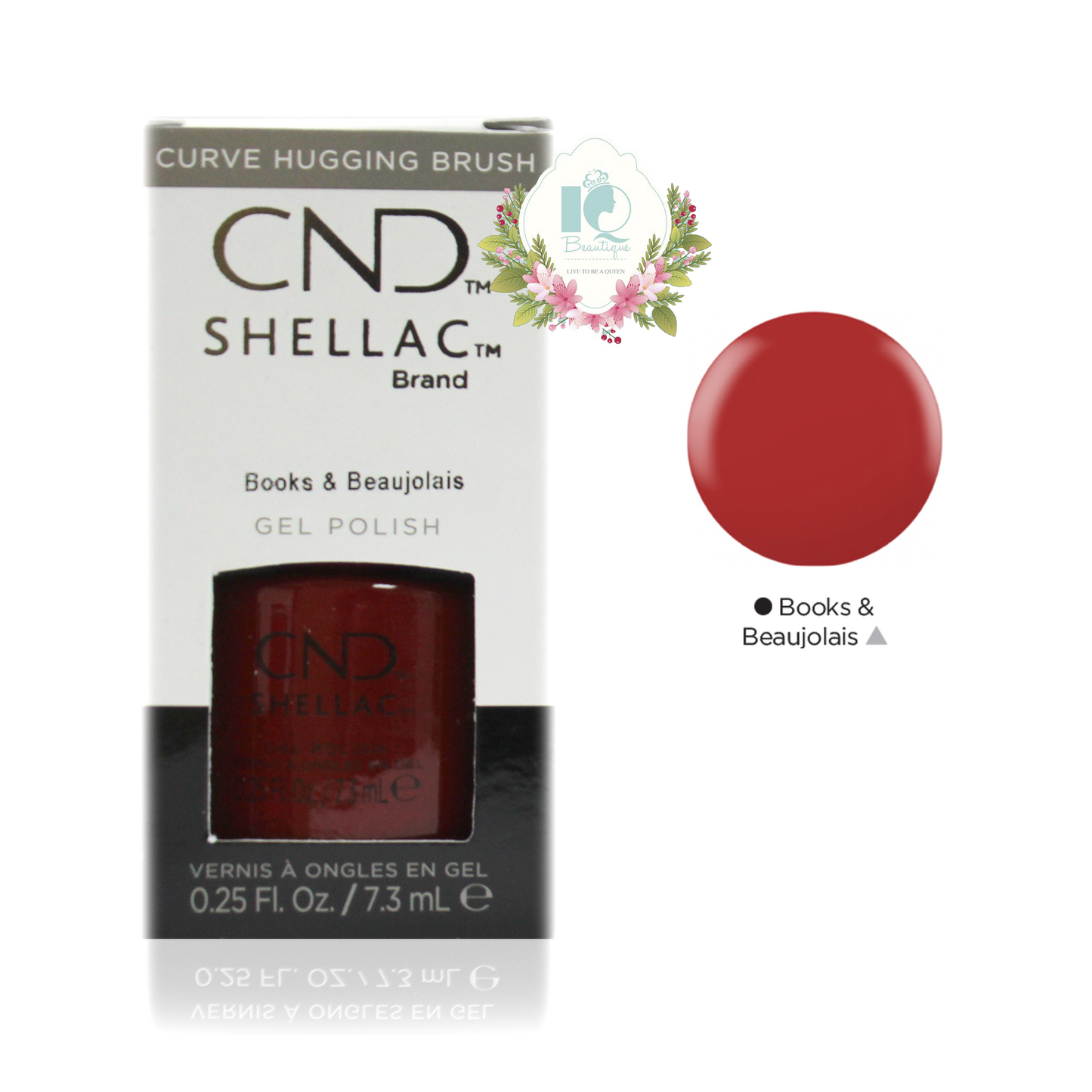 CND Shellac UV Gel Polish - Book and Beaujolais (0.25 oz)