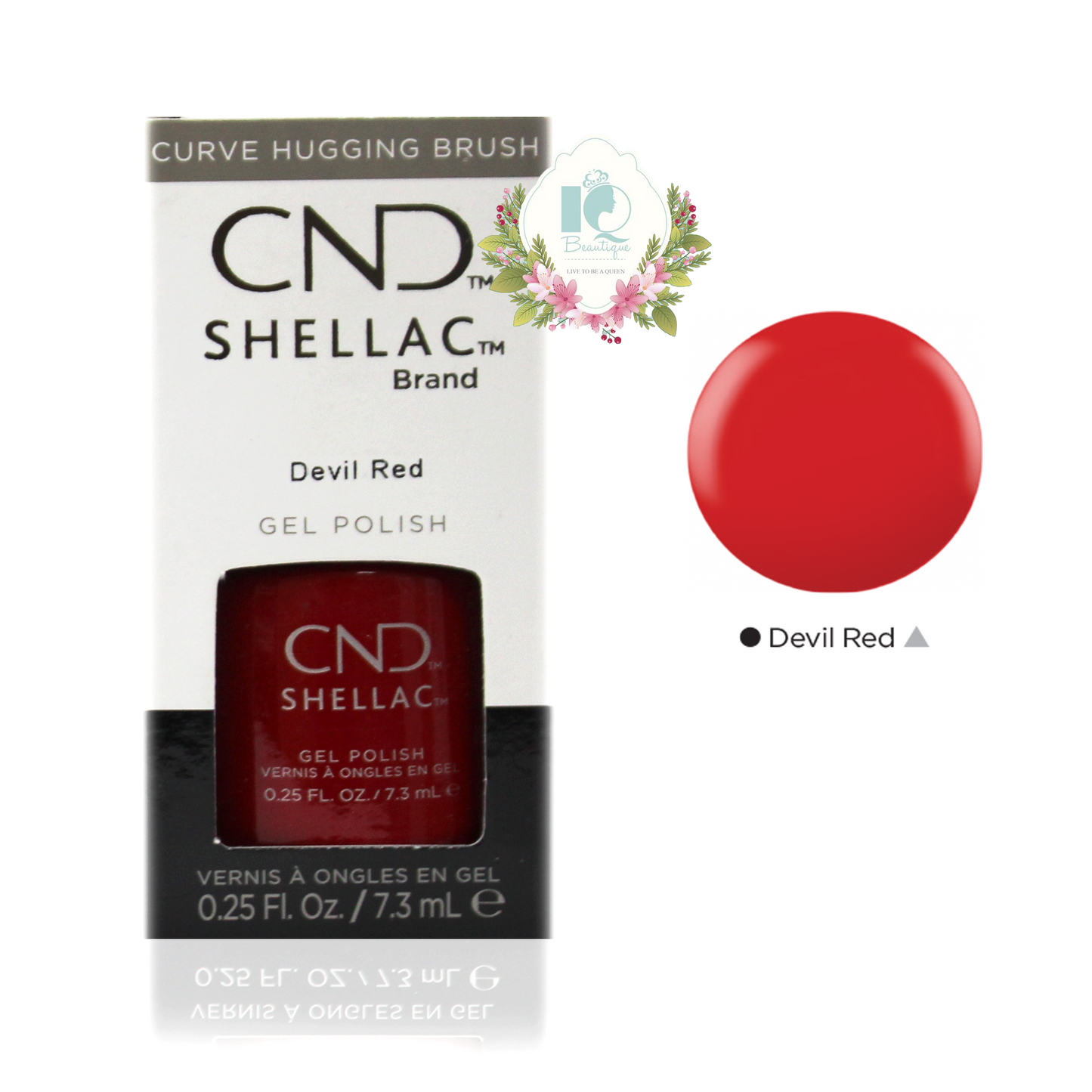 CND Shellac UV Gel Polish - Devil Red (0.25 oz)