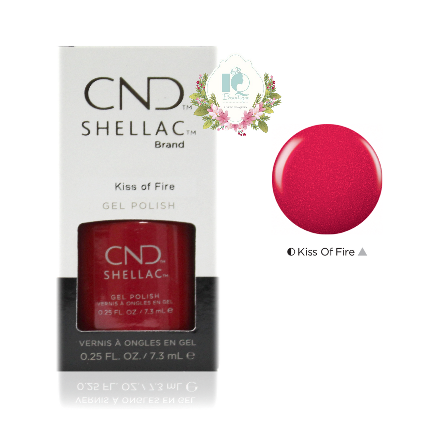 CND Shellac UV Gel Polish - Kiss of Fire (0.25 oz)