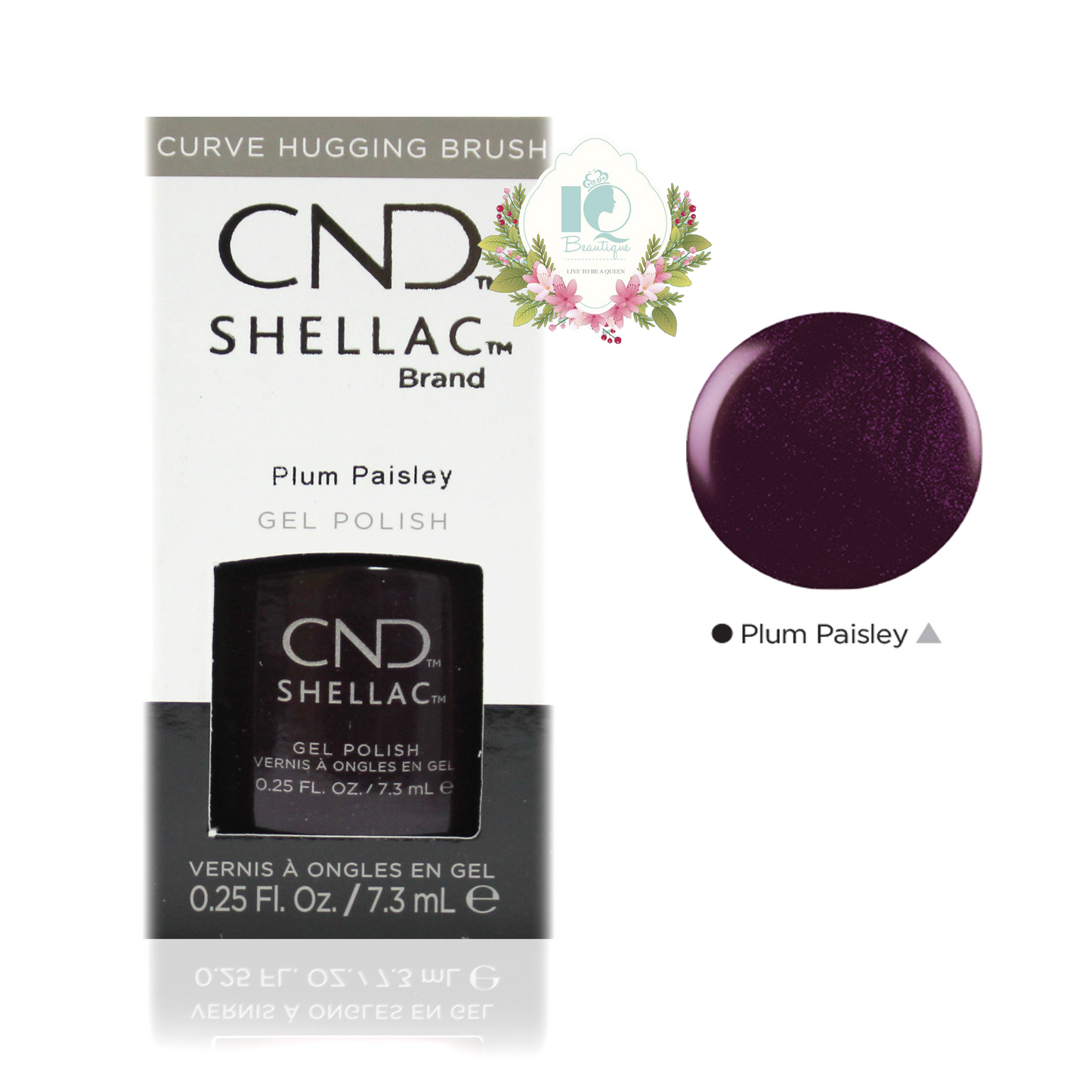 CND Shellac UV Gel Polish - Plum Paisley (0.25 oz)