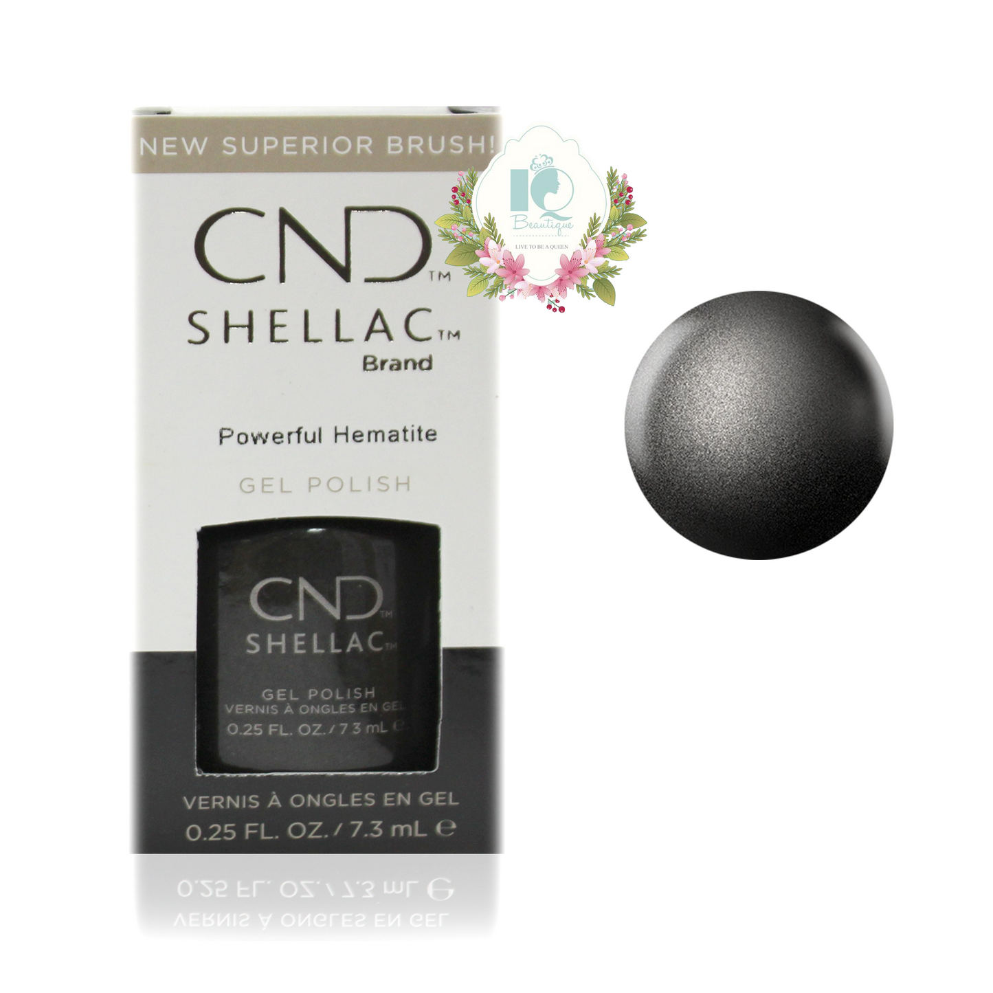 CND Shellac UV Gel Polish - Powerful Hematite (0.25 oz)