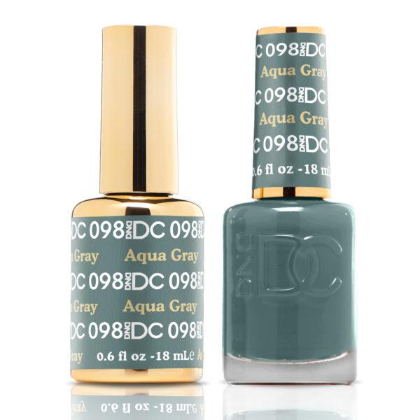 DND DC Matching Gel Polish Duo #098 - Aqua Gray