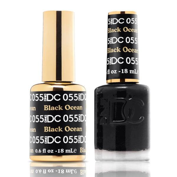 DND DC Matching Gel Polish Duo #055 - Black Ocean