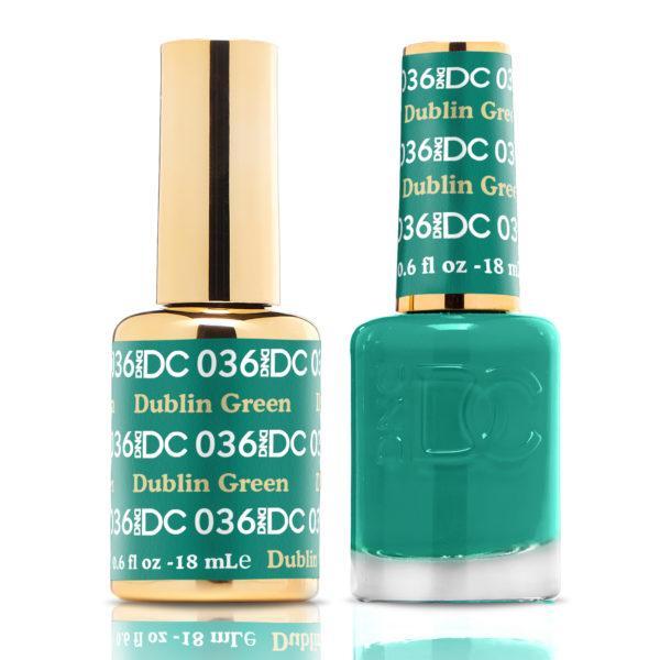 DND DC Matching Gel Polish Duo #036 - Dublin Green