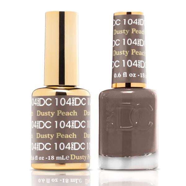 DND DC Matching Gel Polish Duo #104 - Dusty Peach