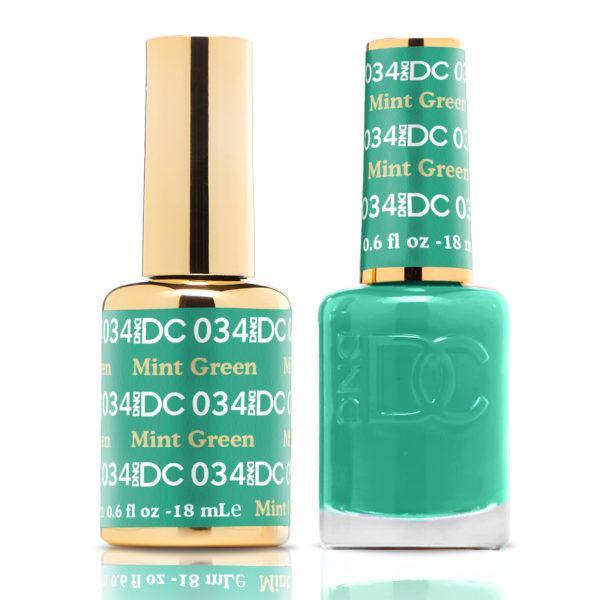DND DC Matching Gel Polish Duo #034 - Mint Green