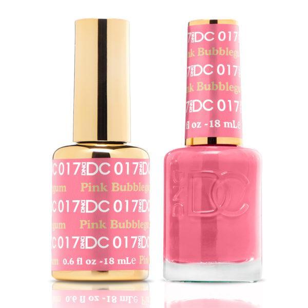 DND DC Matching Gel Polish Duo #017 - Pink Bubblegum