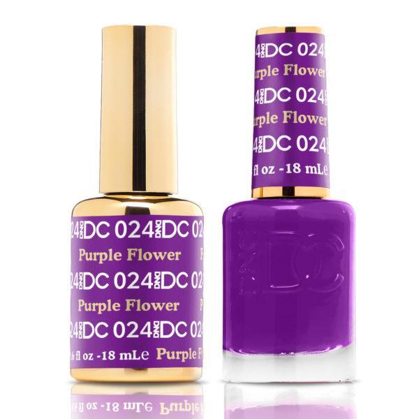 DND DC Matching Gel Polish Duo #024 - Purple Flower