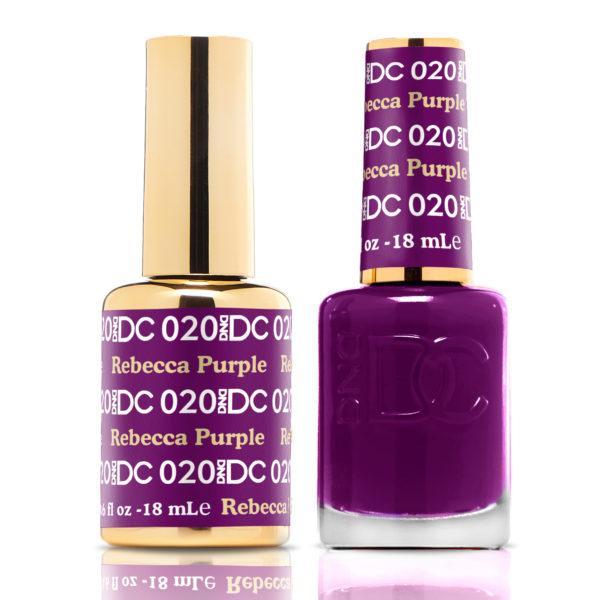 DND DC Matching Gel Polish Duo #020 - Rebecca Purple