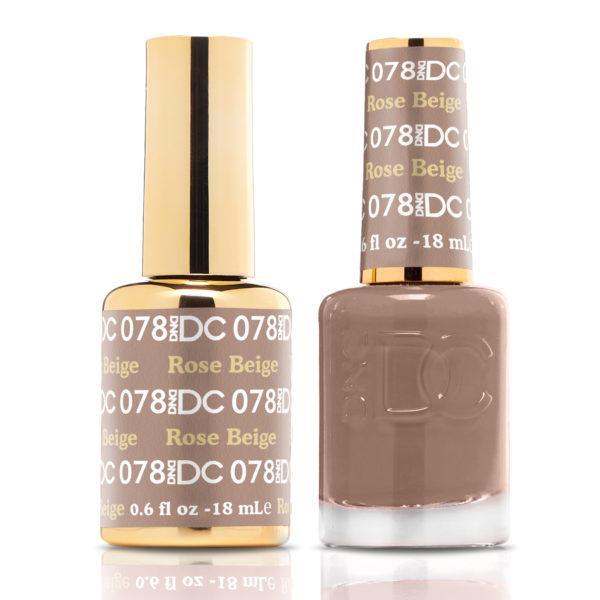 DND DC Matching Gel Polish Duo #078 - Rose Beige
