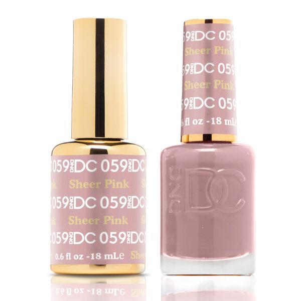 DND DC Matching Gel Polish Duo #059 - Sheer Pink