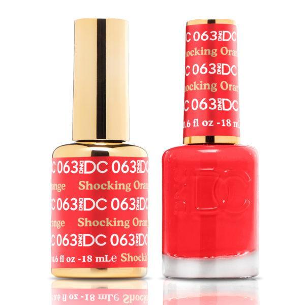 DND DC Matching Gel Polish Duo #063 - Shocking Orange