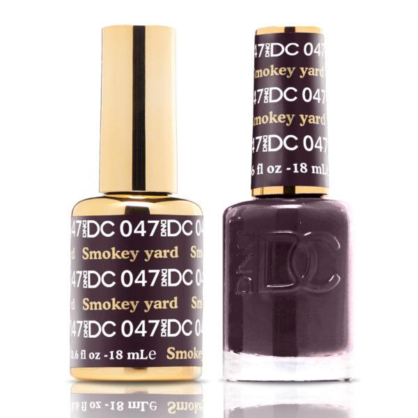 DND DC Matching Gel Polish Duo #047 - Smokey Yard