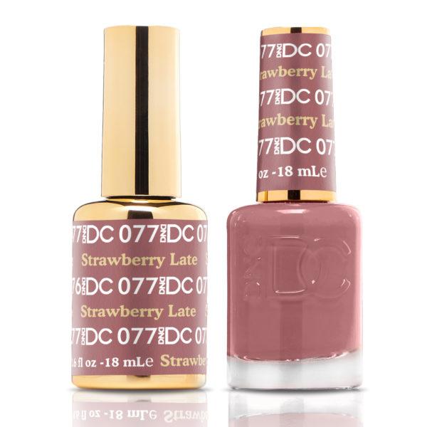 DND DC Matching Gel Polish Duo #077 - Strawberry Latte