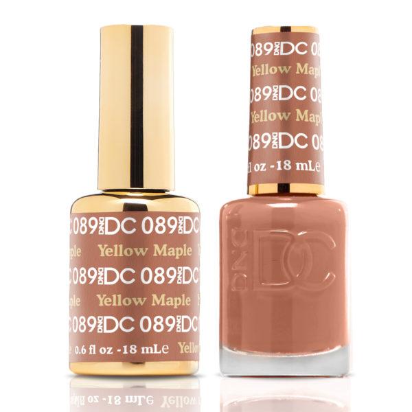 DND DC Matching Gel Polish Duo #089 - Yellow Maple