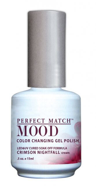PERFECT MATCH MOOD COLOR CHANGING GEL POLISH 0.5oz e 15mL #MPMG18-CRIMSON NIGHTFALL