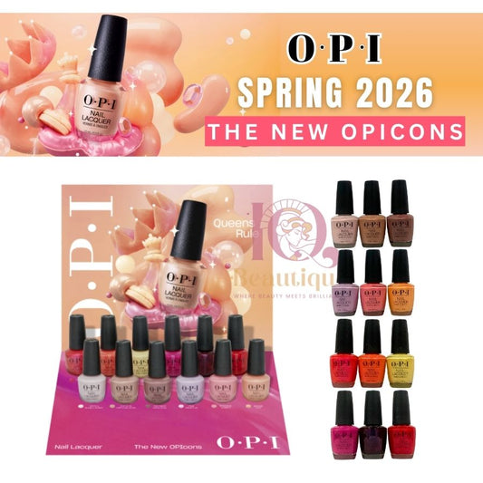 OPI "The New OPIcons" Nail Lacquer Spring 2026 Full 12pcs + Display
