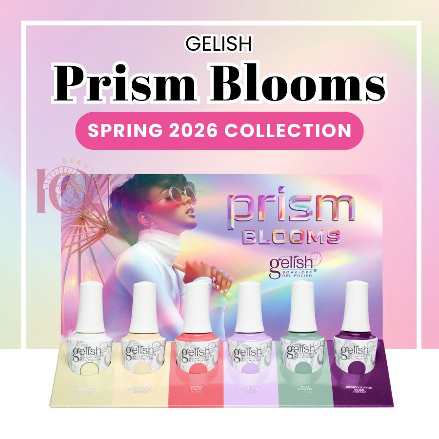 Gelish Spring 2026 Prism Blooms Gel Polish Full Collection 6pcs (#588-593) + Display