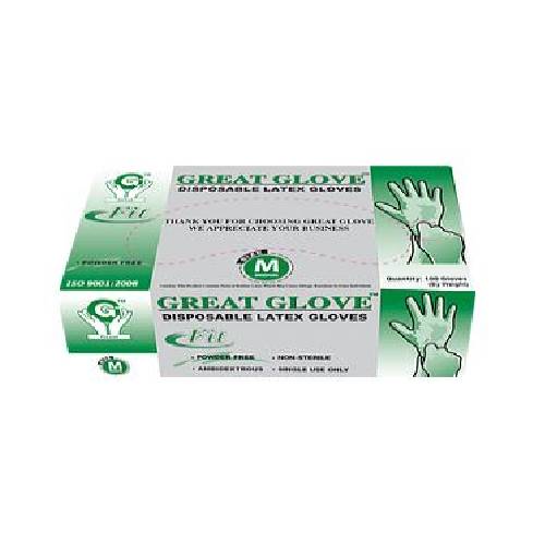 Great Glove Latex Hand Gloves CASE 1,000pcs [XS, S, M, L]