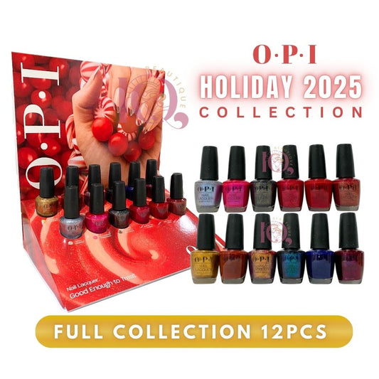 OPI "Good Enough To Treat" Nail Lacquer Holiday 2025 Full 12pcs + Display