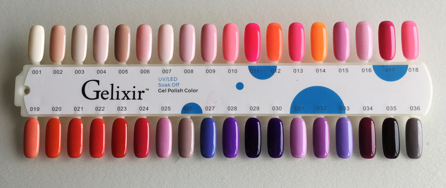 GELIXIR MATCHING COLOR DUO - GEL POLISH & NAIL LACQUER 144 COLORS